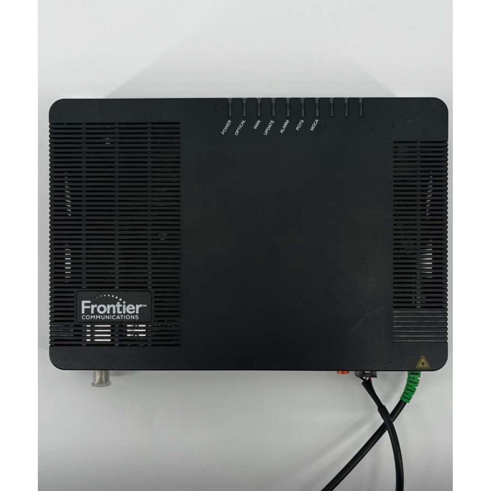 Frontier FRX523 Optical Network Terminal XGS-PON ONT with Delta ac‎ adapter
